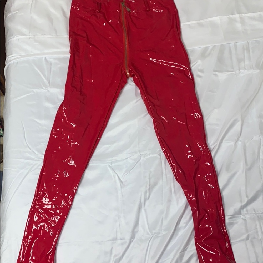 Red Leather pants